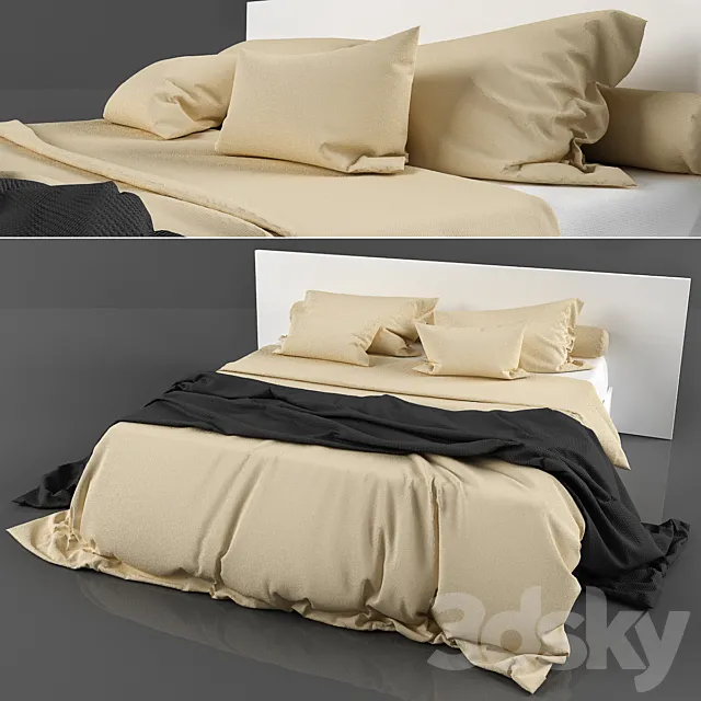 Bed linen 3D Model