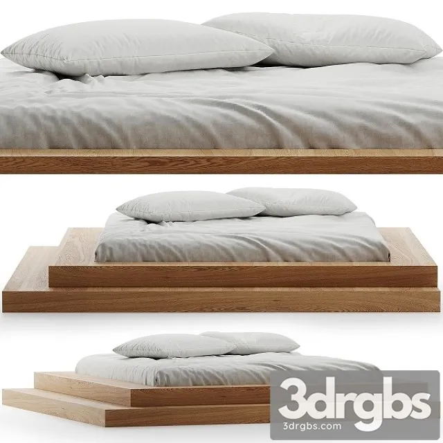 Bed Linen with Pillows 3D Model Download