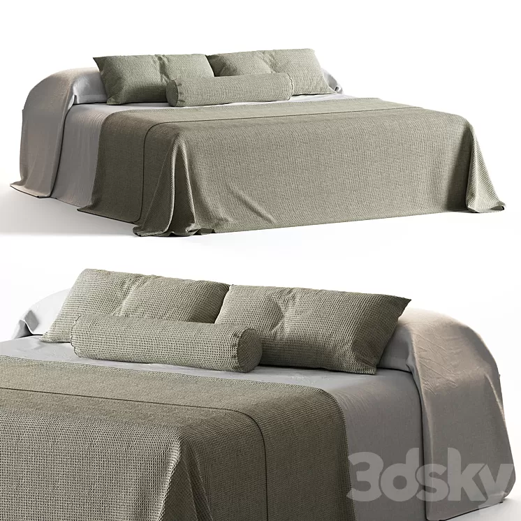 Bed linen zara home 11 3D Model Free Download