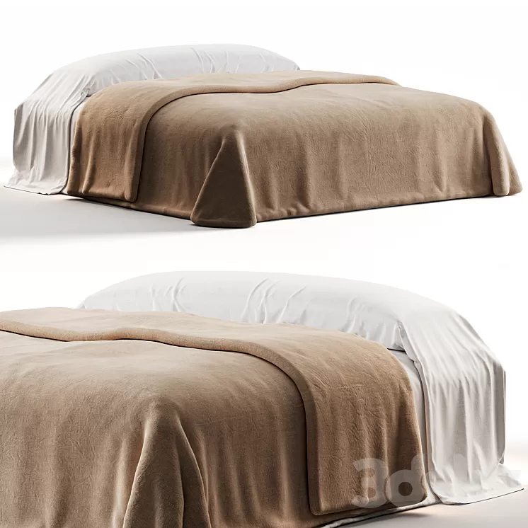 Bed linen zara home 13 3D Model