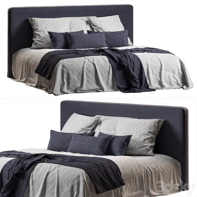 Bed linen zara home 15 3D Model Bed linen zara home 15 3D Model