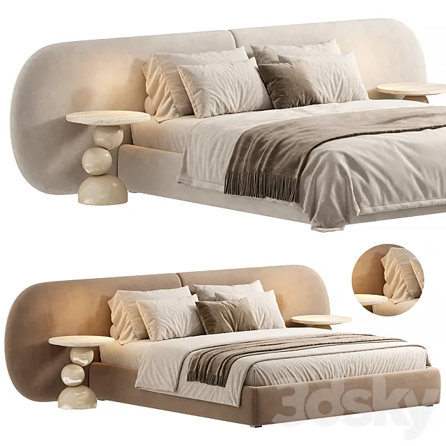Bed MAlbina 3D Model Bed MAlbina 3D Model