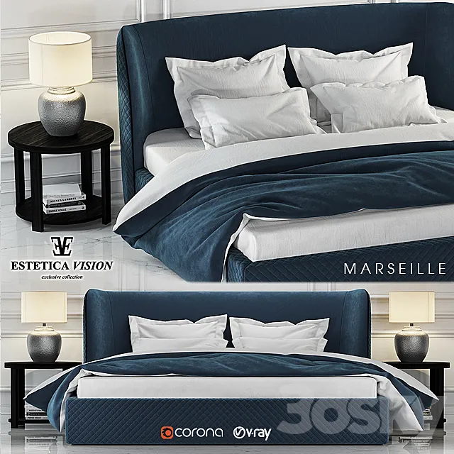 Bed Marseille 3DModel