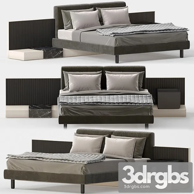 Bed meridiani cliff 2 3D Model Download