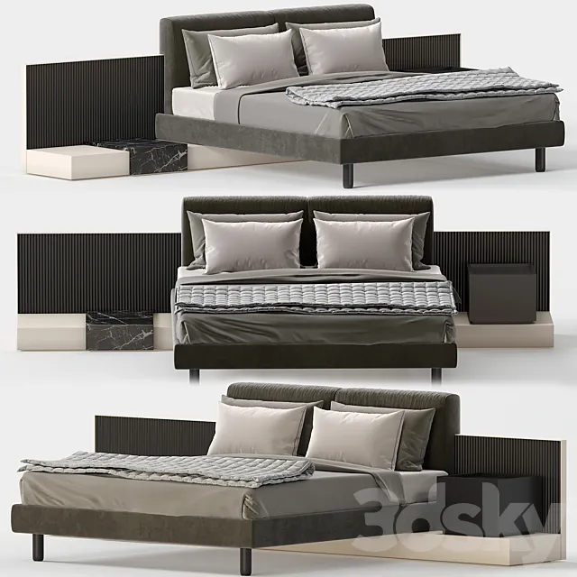 Bed meridiani cliff 3D Model Bed meridiani cliff 3D Model