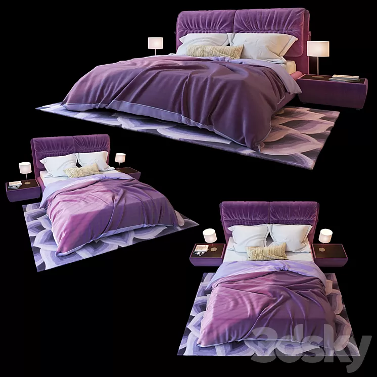 Bed Milan Blest 3D Model Bed Milan Blest 3D Model