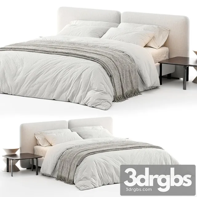 Bed Minotti Tatlin Cover 3D Model Download