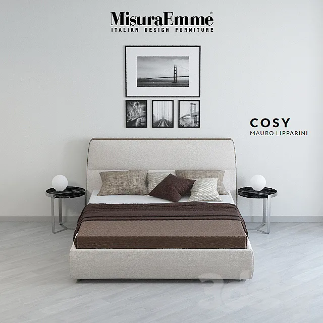 Bed MisuraEmme Cozy 3DModel