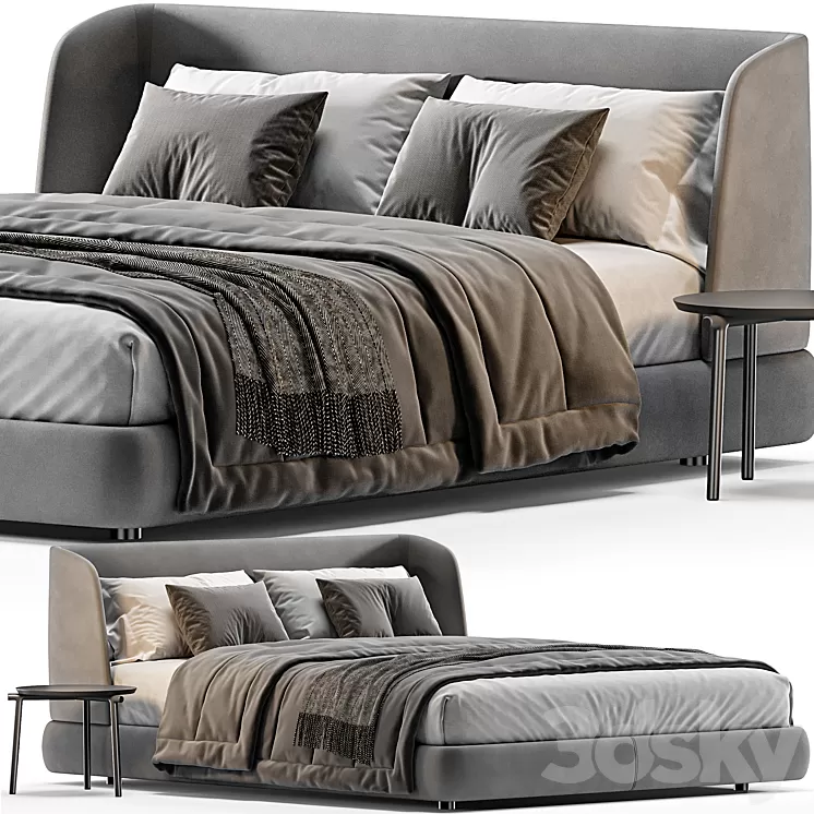 Bed MisuraEmme Virgin 3D Model Free Download