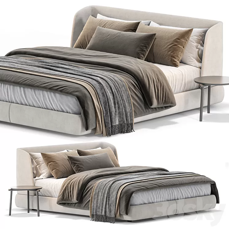 Bed MisuraEmme Virgin 3D Model Free Download