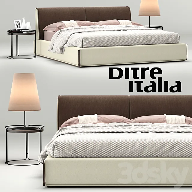 Bed Monolith. Ditre Italia 3dmodel - 3dsky Decor Helper