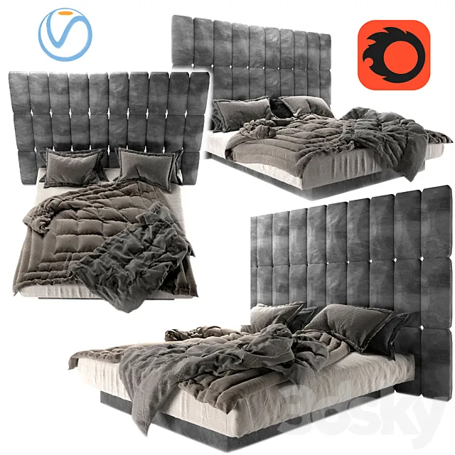 Bed moon 3D Model Bed moon 3D Model