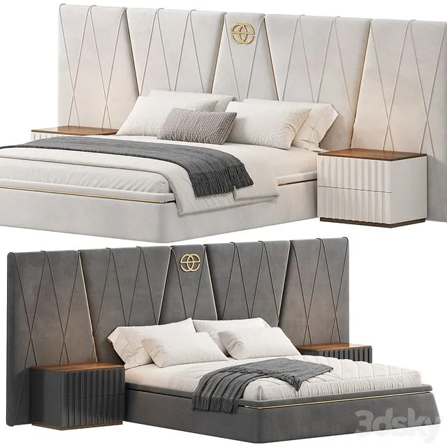 Bed Morocco by Elve luxory 3D Model Bed Morocco by Elve luxory 3D Model