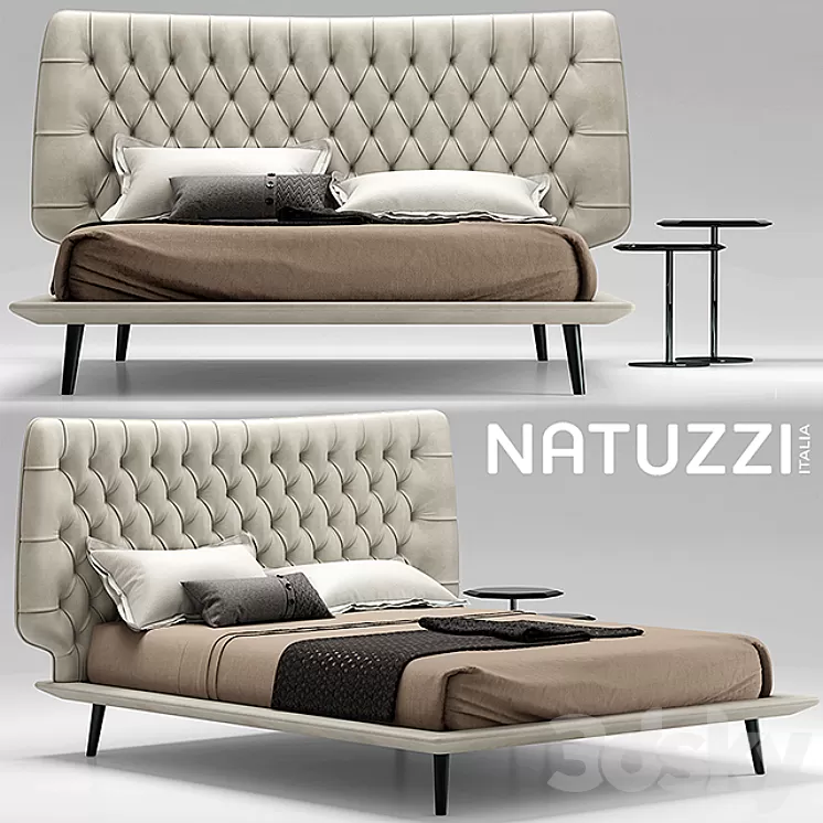 Bed natuzzi Dolcevita 3D Model