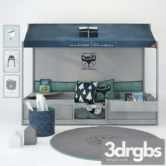 Bed New Forest 3D Model Download