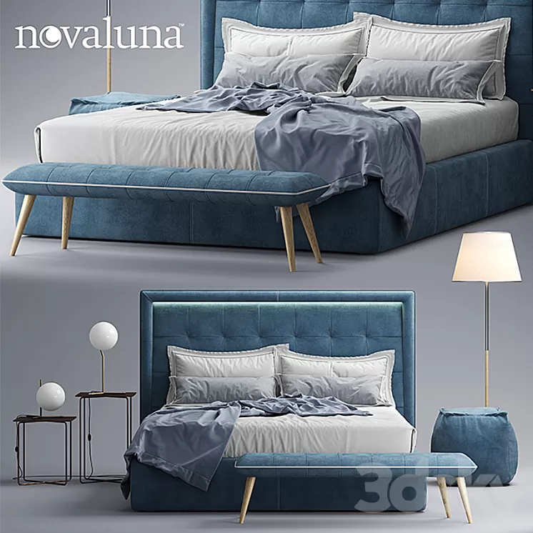Bed Novaluna PRINCE 3D Model