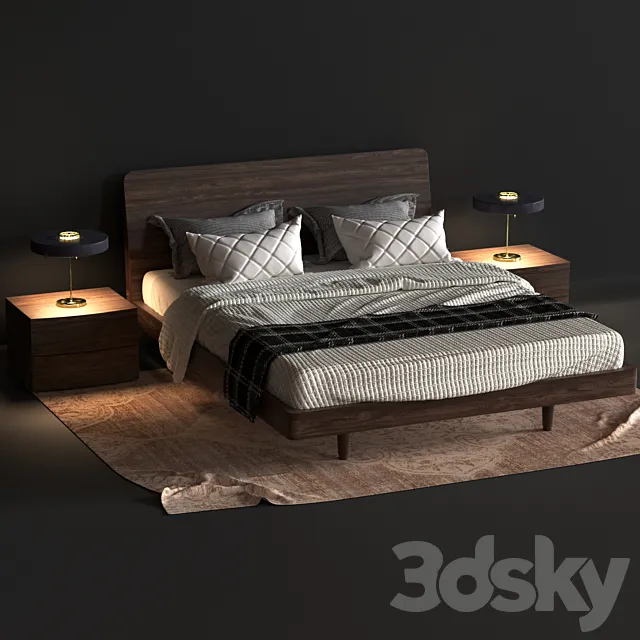 Bed Novamobili Dedalo 3DModel Bed Novamobili Dedalo 3DModel