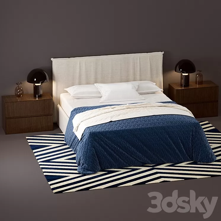 Bed Novamobili Twiggy 3D Model