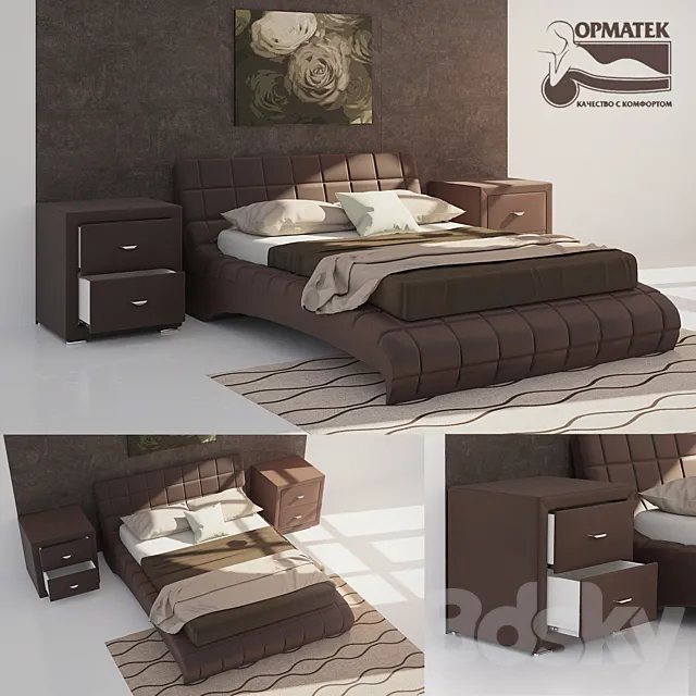 Bed NUVOLA 1. stone ORMA SOFT 2 3DModel Bed NUVOLA 1. stone ORMA SOFT 2 3DModel