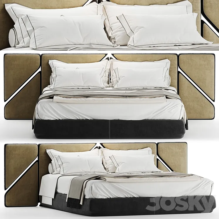 bed of my design vol3 3D Model Free Download
