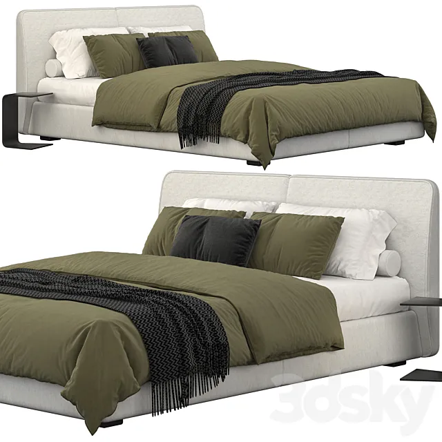 Bed one mebel nuvo 3D Model Bed one mebel nuvo 3D Model