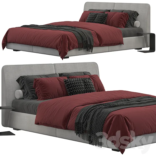 Bed one mebel nuvo 3DModel Bed one mebel nuvo 3DModel