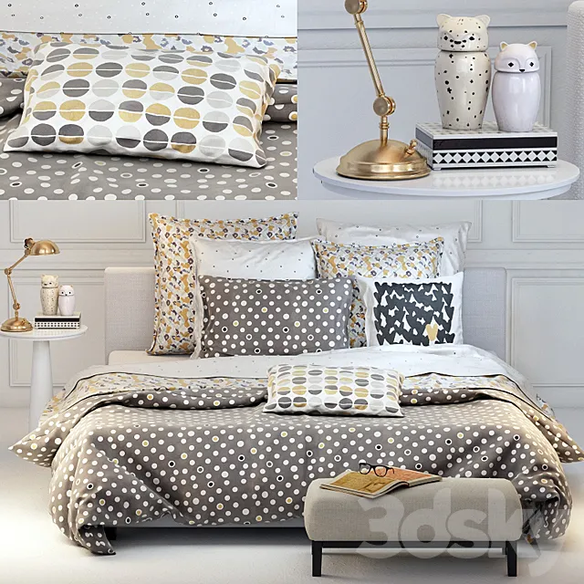 Bed Orizzonti Lipari 3DModel Bed Orizzonti Lipari 3DModel