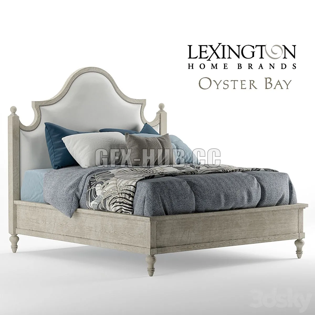 Bed Oyster Bay 3D Model Bed Oyster Bay 3D Model