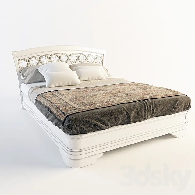 Bed PALAZZO DUCALE BIANCO 3DModel