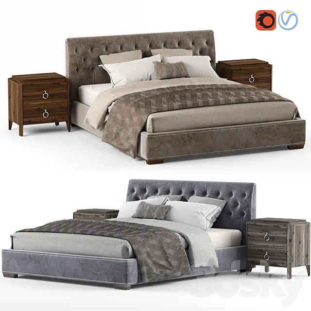 Bed Palermo FB.BD.MES.3 3DModel Bed Palermo FB.BD.MES.3 3DModel