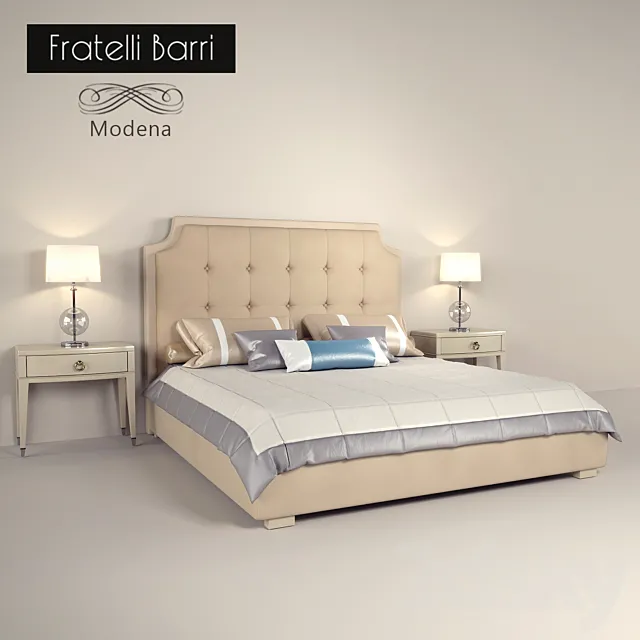 Bed pedestal Fratelli Barri Modena 3DModel