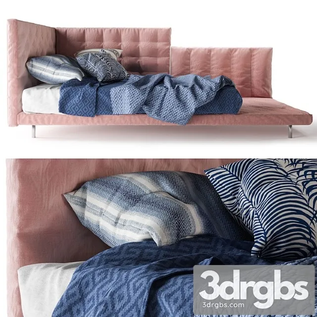 Bed Pink Bonaldo Alvar 3D Model Download