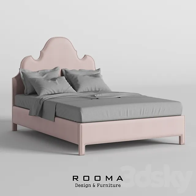 Bed Poline Rooma Design 3D Model