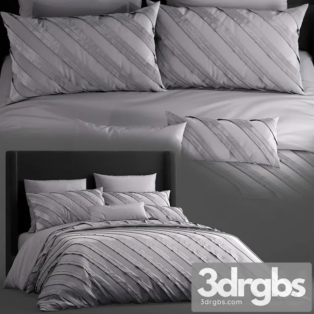 Bed Remington 3 Piece Duvet Cover Set 3D Model Download