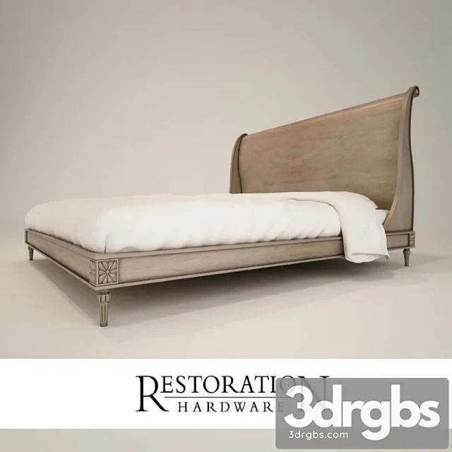 Bed Restoration Hardware 1 3D Model Download