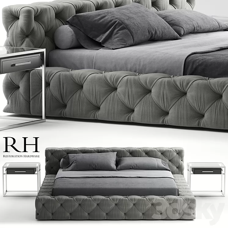 Bed rh soho bed 3D Model