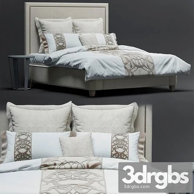 Bed Rh Vallace Fabrics Bed 3D Model Download