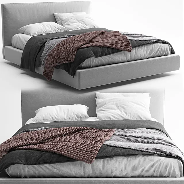 Bed Richard B&B Italia 3DModel Bed Richard B&B Italia 3DModel
