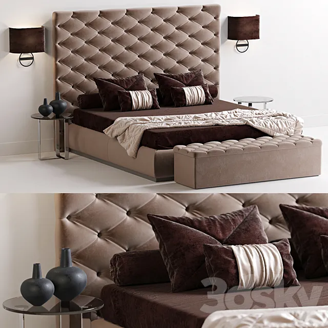 Bed RICHARD CorteZARI factory 3D Model Bed RICHARD CorteZARI factory 3D Model