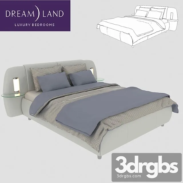 Bed Rio Grandier Dream Land 3 3D Model Download