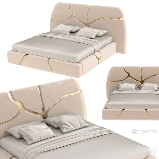 Bed Roberto Cavalli ELGON 3D Model Bed Roberto Cavalli ELGON 3D Model