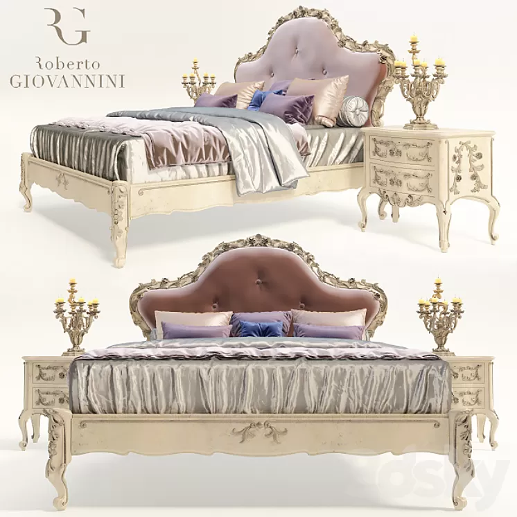 Bed Roberto Giovannini 3D Model Bed Roberto Giovannini 3D Model