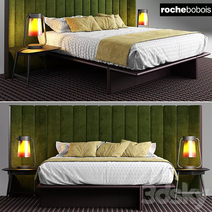 Bed roche bobois backstage bed 3D Model Bed roche bobois backstage bed 3D Model