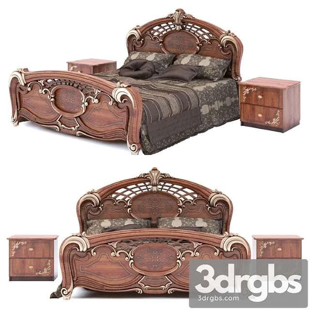 Bed rosalia kmk 0456.1 2 3D Model Download