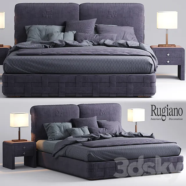 Bed rugiano braid bed 3DModel