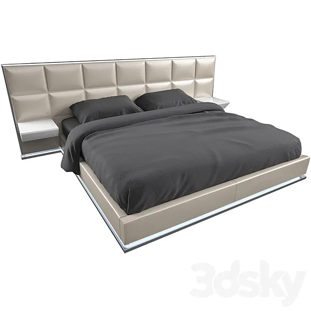Bed Rugiano GEMMA 3D Model
