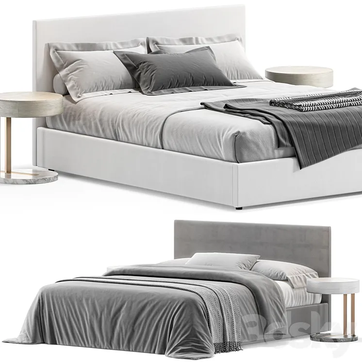 Bed S8 Evita 3D Model Free Download