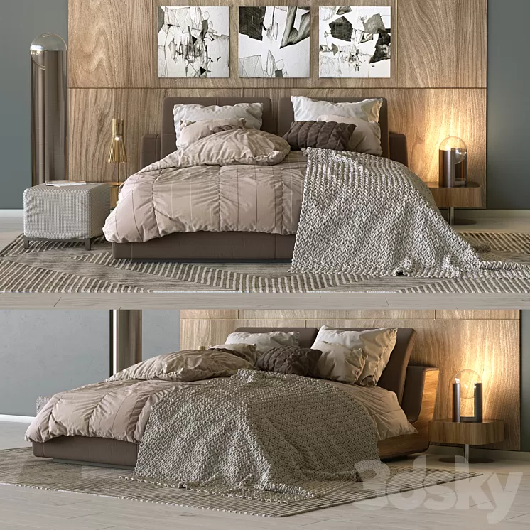 Bed Sama Flou 3D Model
