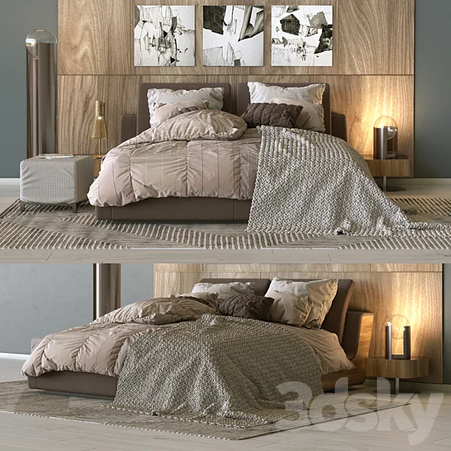 Bed Sama Flou 3DModel Bed Sama Flou 3DModel