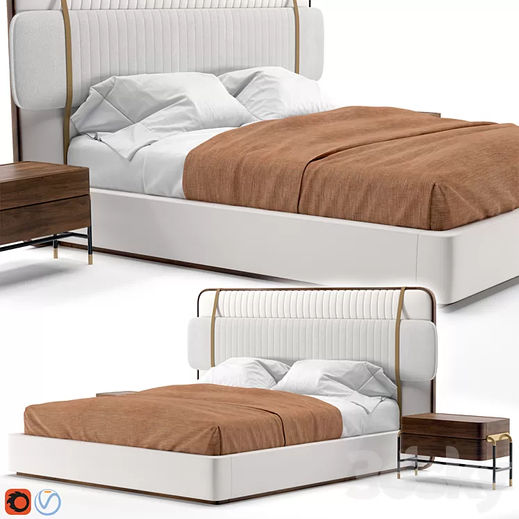 Bed Scott 3D Model Bed Scott 3D Model